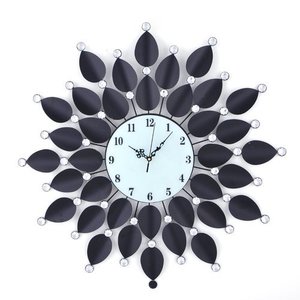 Antique Selling Iron <b>Clock</b> Wall <b>Art</b> Hotel Home Office Bedroom Handmade Decorative Geometric Floral Design Luxury Metal Wall - Product Image 2