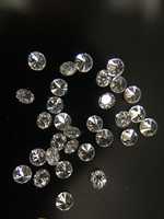 Vente en gros de diamants naturels VS de haute qualité, taille brillant, 0,8 à 2 mm, couleur D, percés au laser, certifiés Mantra Diamond, diamants en vrac