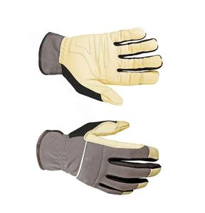 Guantes utilitarios Guantes resistentes de piel de cabra con palma acoplada Guantes resistentes con diseño de puño antideslizante a la venta - Product Image 5