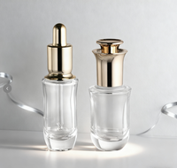 Flacon compte-gouttes pour sérum cosmétique transparent, huile essentielle pour soins de la peau, couleur personnalisée, 1 oz 30 ml