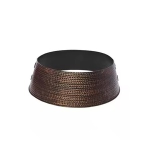 Support de collier de sapin de Noël en métal galvanisé Couvercle de base protecteur et accessoires pour la maison - Product Image 4