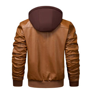 Customized <b>Men's</b> High Quality Plus-Size Winter <b>Jacket</b> Black <b>Sheepskin</b> Leather with Heated Front Camouflage Formal Coat Low MOQ - Product Image 6