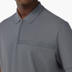 Venta al por mayor 100% algodón de los hombres para los polos de alta calidad transpirable de punto ropa casual con bordado sólido patrón de diseño - Product Image 4