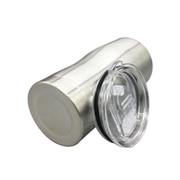 Vaso Térmico Personalizado de Acero Inoxidable de 20oz, Ecológico, de Doble Pared, Curvo, para Café, Estilo Americano, para Viajes y Negocios