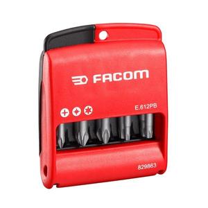 Juego de 10 insertos Facom de 1/4'' y 50 mm para destornillador para trabajos en cavidades - Product Image 1