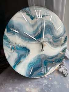 POURED Epoxy Resin <b>Wall</b> <b>Clock</b> Epoxy Resin Living Room best qulatiye Furniture Home <b>Decor</b> <b>Wall</b> <b>Clock</b> Customized best - Product Image 5