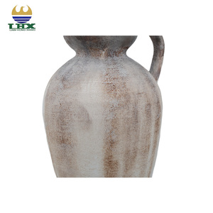 Vase <span class=keywords><strong>en</strong></span> céramique fait à la main <span class=keywords><strong>en</strong></span> usine poignée <span class=keywords><strong>cruche</strong></span> de poterie Vintage rustique Wabi-Sabi <span class=keywords><strong>terre</strong></span> cuite pour décor intérieur et extérieur Vase de table - Product Image 4