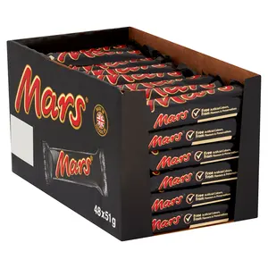出口批发来自欧洲快速消费品供应商的MARS 51g巧克力棒包装准备发货