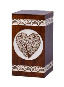 Urnas de cremación de madera modernas de Venta caliente, urnas decorativas para entierro funerario hechas a mano para hombre y mujer a bajo precio - Product Image 2