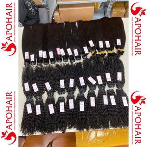 Venta al por mayor Kinky Curly Natural Bundles extensiones de cabello de trama Vietnam cabello humano Sin enredos sin desprendimiento Cutícula alineada cabello virgen - Product Image 5