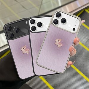 Coque de téléphone magnétique rose motif cheval pour iPhone 17 Pro Max, en TPU souple, design fleur blanche, unisexe - Product Image 1
