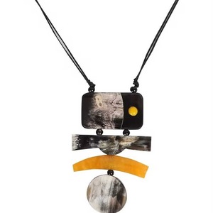 Collar largo de cuerno de búfalo para mujer a la moda, estilo Animal pulido hecho a mano, gran oferta, artesanías naturales - Product Image 3