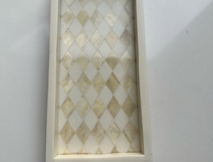 Bandeja de servicio de hueso de marfil natural, excelente artesanía, chipset de hueso en forma de cono para decoración del hogar de Craft Emporium - Product Image 3