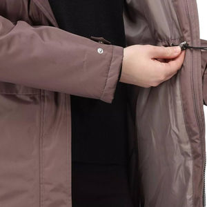 Veste parka d'hiver réversible imperméable pour femme, respirante, grande taille, matelassée, en nylon brut, service OEM personnalisable - Product Image 4