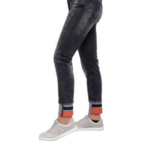Pantalones Vaqueros Rectos de Mezclilla 100% Algodón de Alta Calidad, Tejidos para Invierno, Estilo Urbano Casual, Acabado Premium - Product Image 1