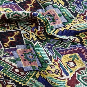 Sacs fourre-tout jacquard multicolores personnalisés Tissu tricoté en chaîne fabriqué en Inde pour ordinateur portable et shopping Teint en fil - Product Image 6