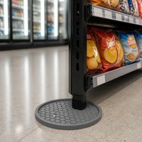 Patins de protection antidérapants en caoutchouc alvéolé pour pieds de table ronds, diamètre 5-8 cm, pour mobilier de pharmacie