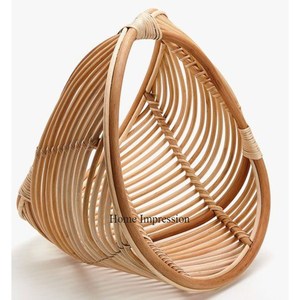 Cesta de regalo de Navidad de mimbre artesanal de lujo en cestas de ratán de color marrón de fabricante indio a precio asequible - Product Image 2