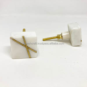 Poignée de meuble cylindrique de luxe en laiton au design américain moderne Bouton incrusté Poignées de tiroir pour armoires de cuisine Commodes de centre commercial de chambre à coucher - Product Image 6