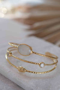 Brazaletes Ajustables Hechos a Mano de Latón Chapado en Oro con Piedras Preciosas Variadas de 12 mm, Certificados por IGI, Joyería de Moda Vintage con Diseño de Pirámide para Aniversario - Product Image 5