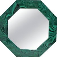 Miroirs muraux en verre avec design en œil de tigre, luxe moderne, cadre en métal, personnalisable, haute qualité, décoration de salon, personnalisation de la marque