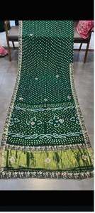 Sari en soie pure de qualité supérieure, broderie traditionnelle, sari en soie pure en vente à prix réduit - Product Image 6