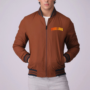 Veste d'université pour hommes personnalisable en gros avec fermeture à glissière et col montant veste de parachute d'hiver personnalisée - Product Image 1