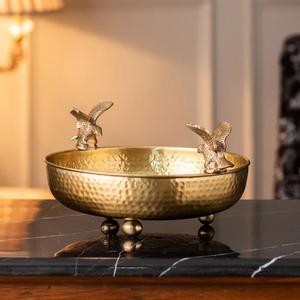 Bol en métal de vente chaude de couleur argentée de conception de petite fleur avec le métal de grande qualité aux prix bon marché avec des tailles 21x23x25 cm - Product Image 5