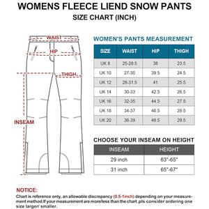 <b>Women</b> Custom Fit Ski Pants Waterproof Thermal Insulated <b>Snow</b> <b>Trousers</b> For Winter Sports With Branding - Product Image 6