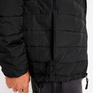 Veste matelassée légère pour homme, streetwear de haute qualité, manteau d'hiver, veste matelassée noire - Product Image 4