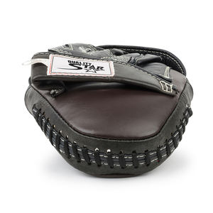 ปากีสถานโรงงานขายส่งมวยโฟกัสแผ่นสีดำธรรมดาย้อมออกแบบนวมกับบริการ OEM - Product Image 6