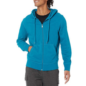 Sudadera con Capucha Personalizada al por Mayor para Hombre, con Cierre, 100% Algodón, Secado Rápido, Transpirable, Diseño Sólido para Ropa de Calle de Invierno - Product Image 2