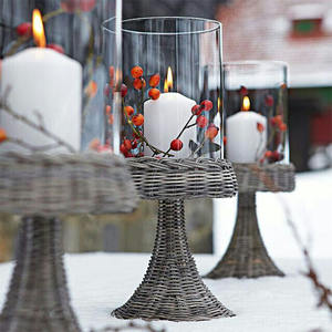 Best Selling Rattan Candle Holders <b>Lanterns</b> and Candle Stand for Dinning Table Living Room OEM Accepted from Vietnam Factory - Product Image 3