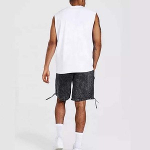 Nouveauté Short d'été vintage délavé à l'acide pour hommes coupe ample 100% coton vente en gros personnalisé à vendre joggers - Product Image 6