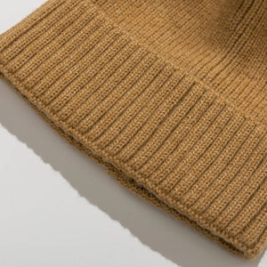 Gorro de Invierno Jacquard para Hombre y Mujer, 100% Algodón, Transpirable, Impermeable, Ajustable, Estilo Moderno con Vuelta, Bordado Personalizado - Product Image 2