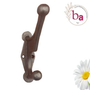 Elegante diseño antiguo, abrigo de hierro fundido y ganchos para sombreros, artículo decorativo artesanal para el hogar - Product Image 1