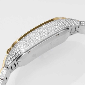 Montres pour hommes Luxe Iced Out Buste Lab Grown Diamond Down Watch Bijoux avec Rond Brillant Sparkle in Fashion Brand - Product Image 4