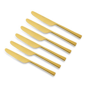 Collection de couverts en acier inoxydable au fini mat de style Darwin pour les événements de restaurant, les fêtes et les repas. - Product Image 4