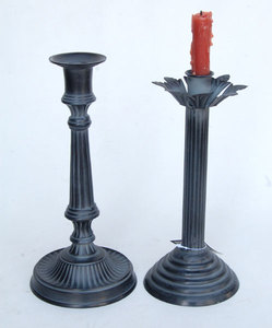 Porte-bougie en métal de style classique, plaqué or et revêtement en poudre noire, écologique, best-seller - Product Image 6