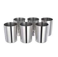 100% verre en acier fait à la main pour l'eau bière table en verre à boire ont été utilisés Top Design verre en métal de style nordique au prix le plus bas