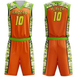 Uniforme de basket-ball personnalisé pour hommes, 100% polyester, impression par sublimation, respirant, grande taille, vêtements de sport d'été, vente en gros OEM - Product Image 3