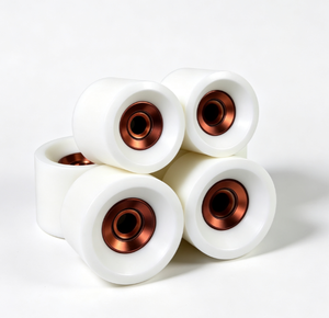 Roues de <span class=keywords><strong>longboard</strong></span> en PU 70*51mm, noyau en cuivre, rebond élevé, roues de skateboard cruiser personnalisées vierges, OEM - Product Image 3