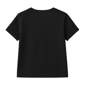 Camiseta Corta Informal Negra con Cuello en V para Mujer, 100% Algodón Orgánico Preencogido, Certificado GOTS, Suave, Transpirable, Corte Regular - Product Image 2