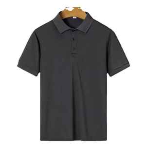 Camisetas Casuales de Manga Corta para Hombre, Nueva Llegada, 100% Poliéster, Tejido de Punto, Suaves, Cómodas, Transpirables, Diseño con Bolsillo, Color Sólido, 220g - Product Image 1