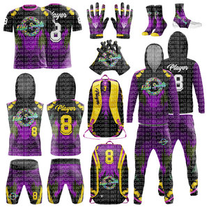 Suministro directo Hot Trending Custom 7 7 Bandera Uniformes de fútbol Paquete de oferta Logos de colores personalizados cortos Antibacteriano - Product Image 1