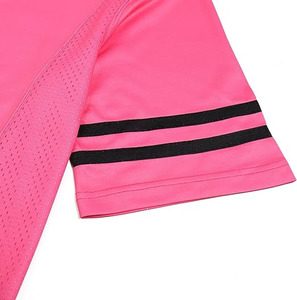 Camisetas de fútbol en blanco Malla Rosa Fútbol Poliéster Ligero, Diseño de cuello en V transpirable con - Product Image 5