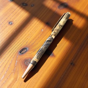 Elegant Amber Collection Handmade Ballpoint <b>Pen</b> Burl <b>Wood</b> 0.7 mm Writing Instrument - Product Image 3