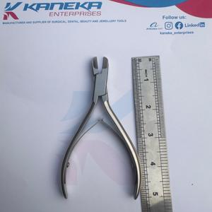 Cortador de alambre curvo reutilizable de 0,5 mM de calidad superior para cirugía podiátrica Punta afilada de acero inoxidable Apertura de mandíbula ancha profesional - Product Image 5