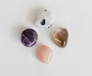 Made India Premium Quality Eco-Friendly Polished <b>Healing</b> Meditation Use Natural Gemstones GRIEF Intention Crystals Kit 1mm Beads - Product Image 5