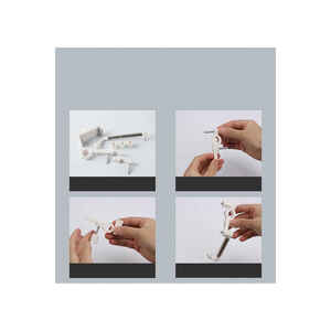 Support de téléphone pour rétroviseur Netzy SAFALG-01 blanc, support réglable en plastique avec support magnétique pour voiture, emballage inclus - Product Image 3